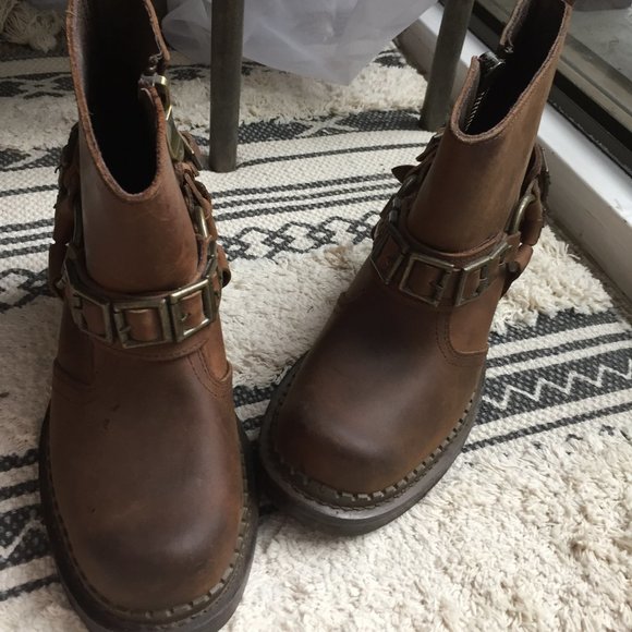 Jeffrey Campbell Brown Leather Boots - Picture 2 of 7